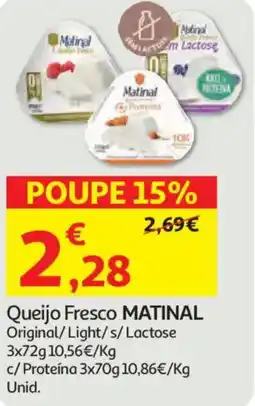 Auchan Queijo Fresco MATINAL promoção