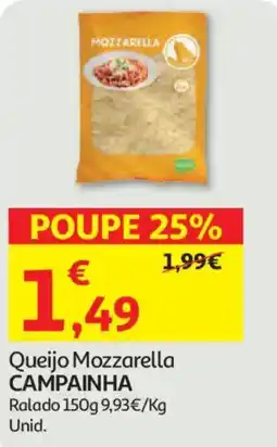 Auchan Queijo Mozzarella CAMPAINHA promoção