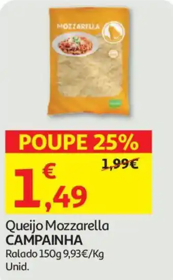 Auchan Queijo Mozzarella CAMPAINHA promoção