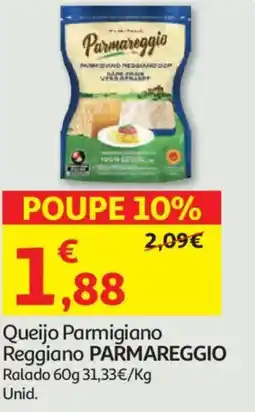Auchan Queijo Parmigiano Reggiano PARMAREGGIO Ralado promoção