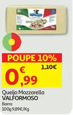 Auchan Queijo Mozzarella VALFORMOSO promoção