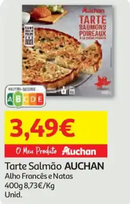 Auchan Tarte Salmão AUCHAN Alho Francês e Natas promoção