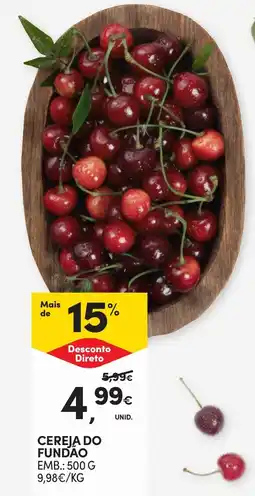 Continente Cereja do fundao promoção