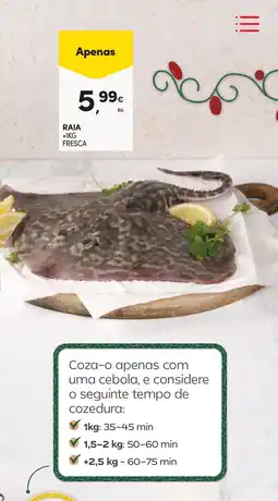 Continente Raia promoção