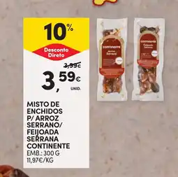 Continente Misto de enchidos p/ arroz serrano/ feijoada serrana continente promoção