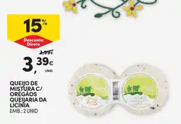 Continente Queijo de mistura c/ orégãos queijaria da licínia promoção