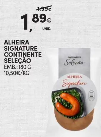 Continente Alheira signature continente seleçao promoção