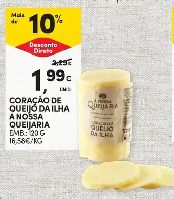 Continente Coração de queijo da ilha a nossa queijaria promoção