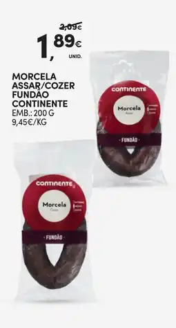 Continente Morcela assar/cozer fundao continente promoção