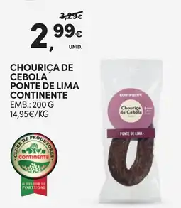 Continente Chouriça de cebola ponte de lima continente promoção