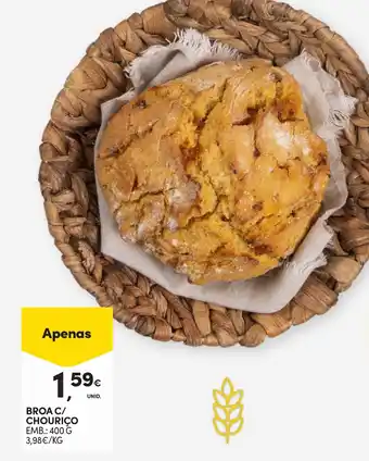 Continente Broa c/ chourico promoção
