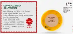 Continente Sopas cozinha continente promoção