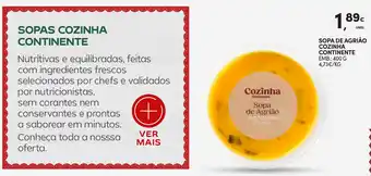 Continente Sopas cozinha continente promoção