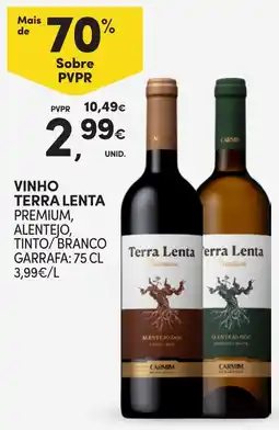 Continente Vinho terra lenta promoção