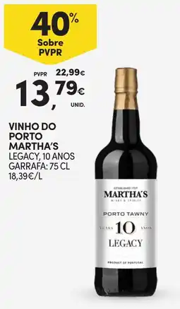 Continente Vinho do porto martha's promoção