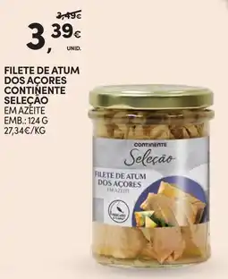 Continente Filete de atum dos açores continente seleção promoção