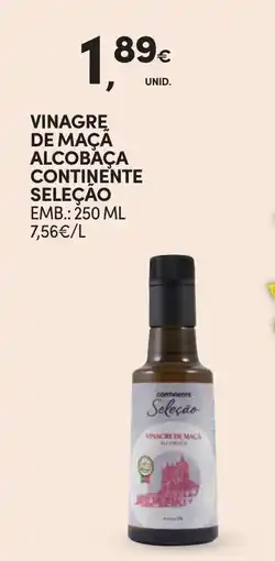 Continente Vinagre de maça alcobaça continente seleção promoção