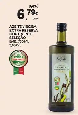 Continente Azeite virgem extra reserva continente seleção promoção
