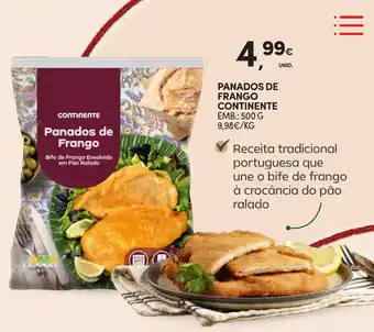 Continente Panados de frango continente promoção