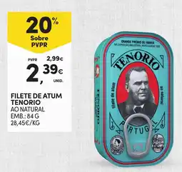 Continente Filete de atum tenorio promoção