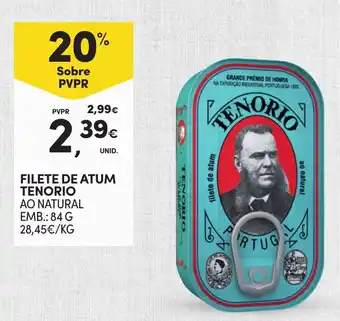 Continente Filete de atum tenorio promoção