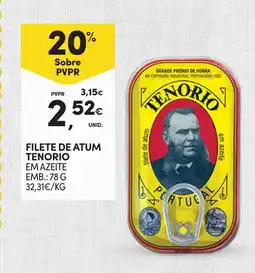 Continente Filete de atum tenorio promoção