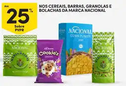 Continente Nos cereais, barras, granolas e bolachas da marca nacional promoção