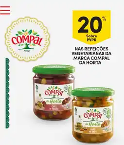 Continente Nas refeições vegetarianas da marca compal da horta promoção