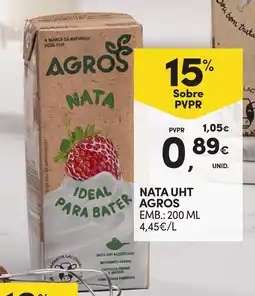 Continente Nata uht agros promoção