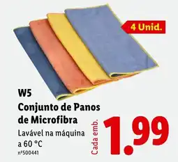 Lidl W5 Conjunto de Panos de Microfibra promoção