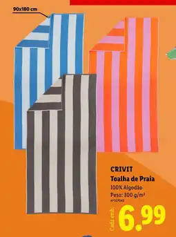 Lidl CRIVIT Toalha de Praia promoção