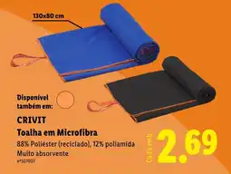 Lidl CRIVIT Toalha em Microfibra promoção