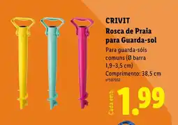 Lidl CRIVIT Rosca de Praia para Guarda-sol promoção