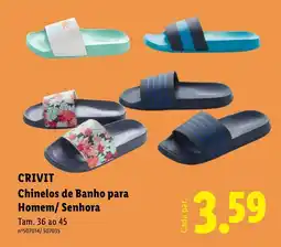 Lidl CRIVIT Chinelos de Banho para Homem/Senhora promoção