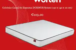 Worten Colchão Casal de Espuma DORMUS Senso (190 x 140 x 20 cm) promoção
