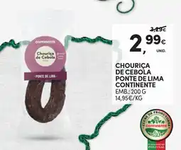 Continente Chouriça de cebola ponte de lima continente promoção