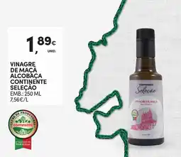 Continente Vinagre de maça alcobaça continente seleção promoção