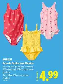 Lidl LUPILU Fato de Banho para Menina promoção
