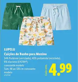 Lidl LUPILU Calções de Banho para Menino promoção