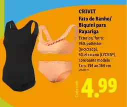 Lidl CRIVIT Fato de Banho/ Biquíni para Rapariga promoção