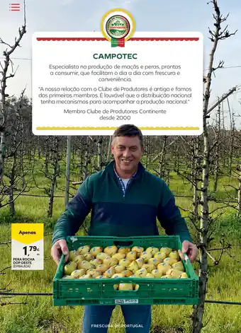 Continente Pera rocha dop oeste (embalada) promoção