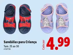 Lidl Sandálias para Criança promoção