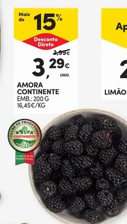 Continente Amora continente promoção
