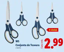 Lidl W5 Conjunto de Tesoura promoção
