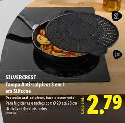 Lidl SILVERCREST Tampa Anti-salpicos 3 em 1 em Silicone promoção