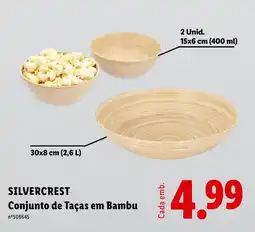 Lidl SILVERCREST Conjunto de Taças em Bambu promoção