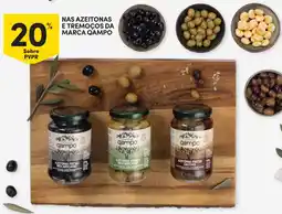 Continente Nas azeitonas e tremoços da marca qampo promoção