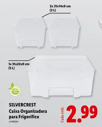 Lidl SILVERCREST Caixa Organizadora para Frigorífico promoção