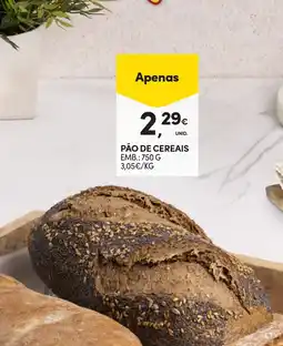 Continente Pão de cereais promoção
