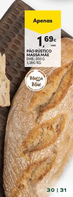 Continente Pão rústico massa mäe promoção